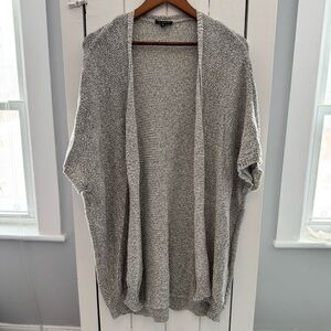 Dynamite Heather Gray Women's Open-Front Cardigan